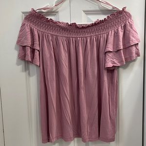 American eagle off the shoulder top